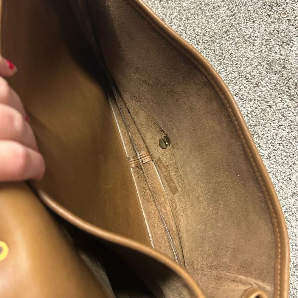 Vintage Coach Metropolitan 80s/90s All Leather Messenger Laptop Briefcase Bag - Picture 12 of 12